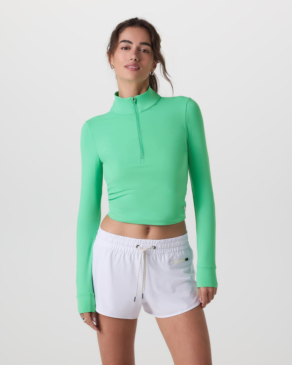 Studio Half Zip Women's Ligh Bergamot Workout Jacket | Vuori online - US 5618