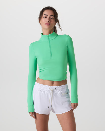 Studio Half Zip Women's Ligh Bergamot Workout Jacket | Vuori online - US 5618