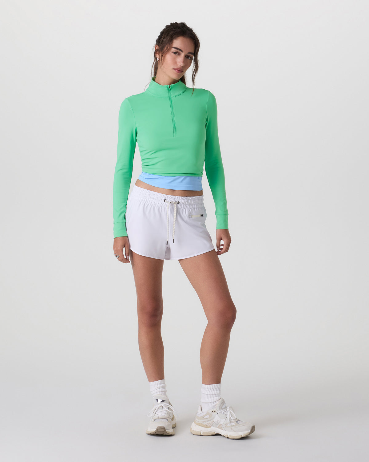Studio Half Zip Women's Ligh Bergamot Workout Jacket | Vuori online - US 5618