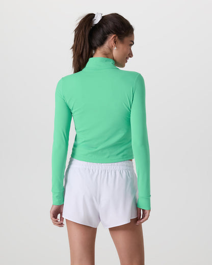 Studio Half Zip Women's Ligh Bergamot Workout Jacket | Vuori online - US 5618