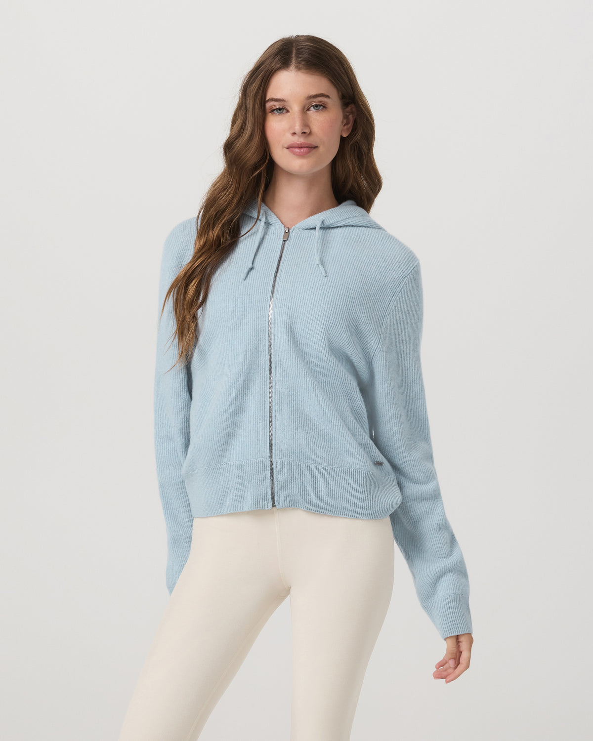 Émilie Cashmere Hoodie Women's Bluebell Zip | Vuori discount - US 6696