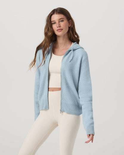 Émilie Cashmere Hoodie Women's Bluebell Zip | Vuori discount - US 6696