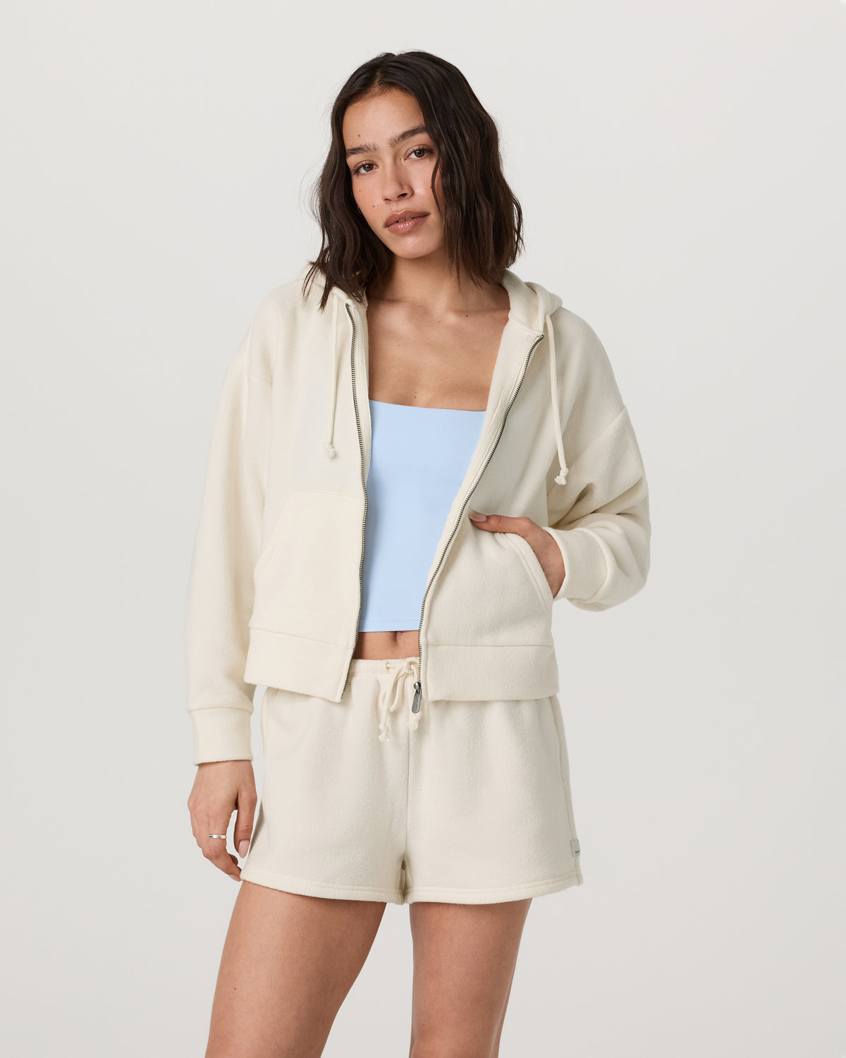 Beach Fleece Zip Up Women's Natural Full-Zip Hoodie | Vuori outlet - US 2077