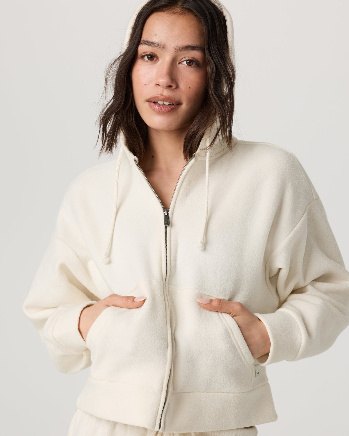 Beach Fleece Zip Up Women's Natural Full-Zip Hoodie | Vuori outlet - US 2077