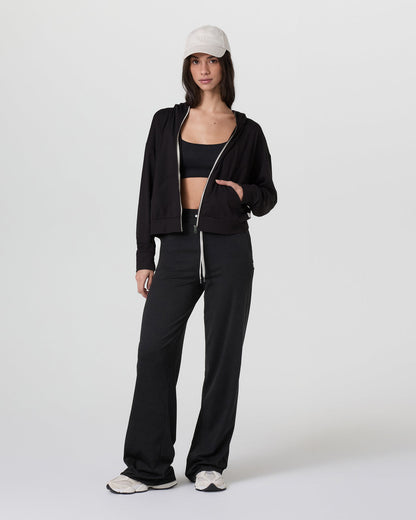 Halo Modern Full Zip Hoodie Solid Black | Vuori sale - US 6503