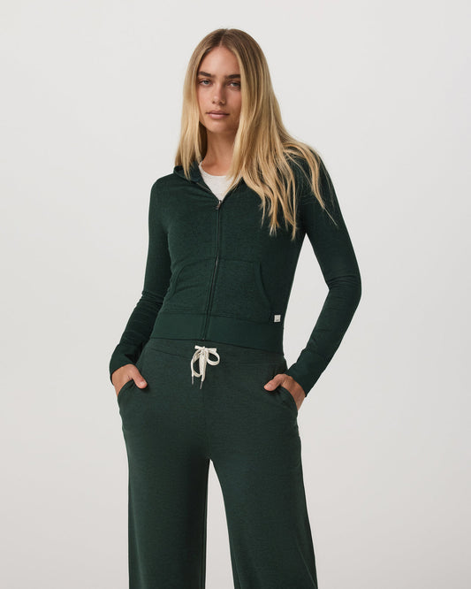 Halo Mini FZ Hoodie Women's Evergreen Heather Hoodie | Vuori onsale - US 8468