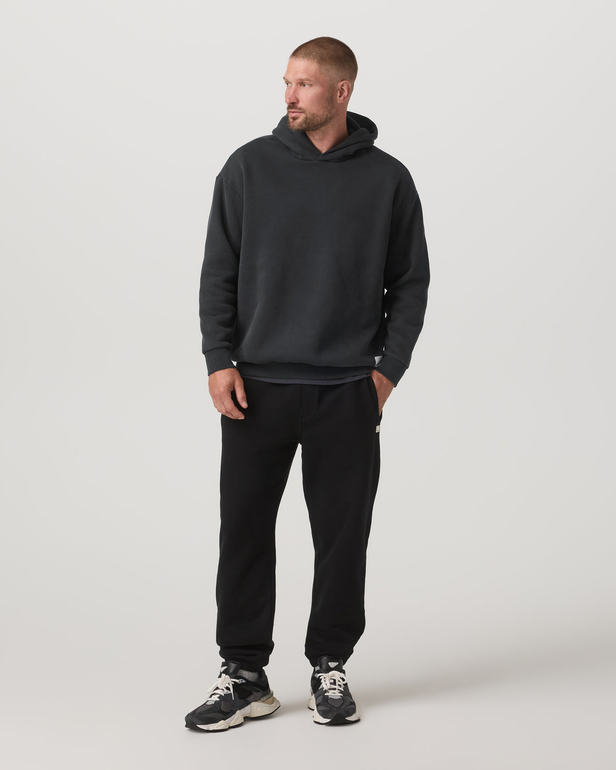 Restore Oversized Hoodie Washed Black | Vuori for sale - US 4546