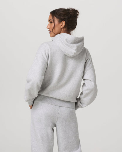 Restore Relaxed Half Zip Hoodie Pale Grey Jacket | Vuori online - US 2306