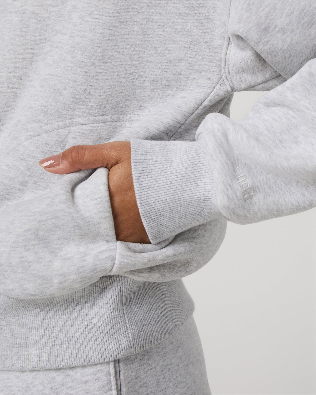 Restore Relaxed Half Zip Hoodie Pale Grey Jacket | Vuori online - US 2306