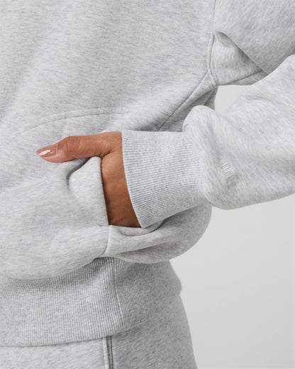 Restore Relaxed Half Zip Hoodie Pale Grey Jacket | Vuori online - US 2306