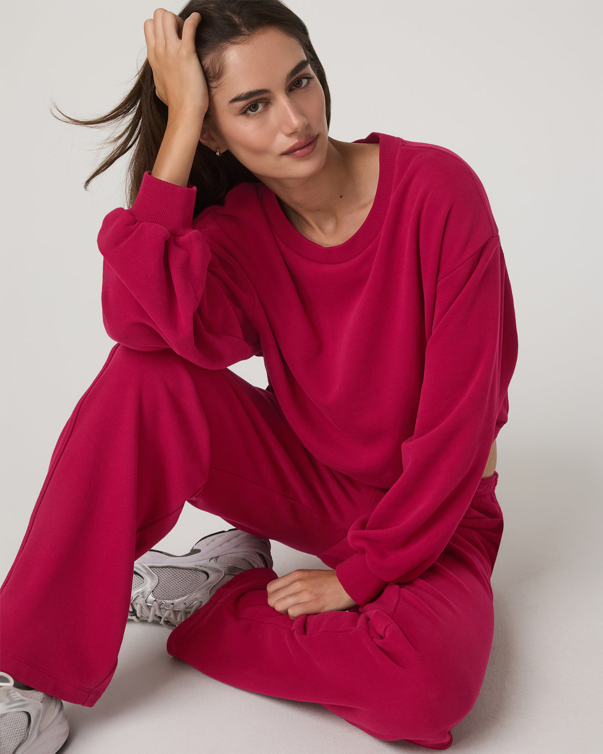 Sedona Bubble Crew Women's Strawberry Pullover Crewneck | Vuori outlet - US 1484