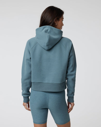 Restore Half Zip Hoodie Women's Smoke Blue Hoodie | Vuori onsale - US 9221