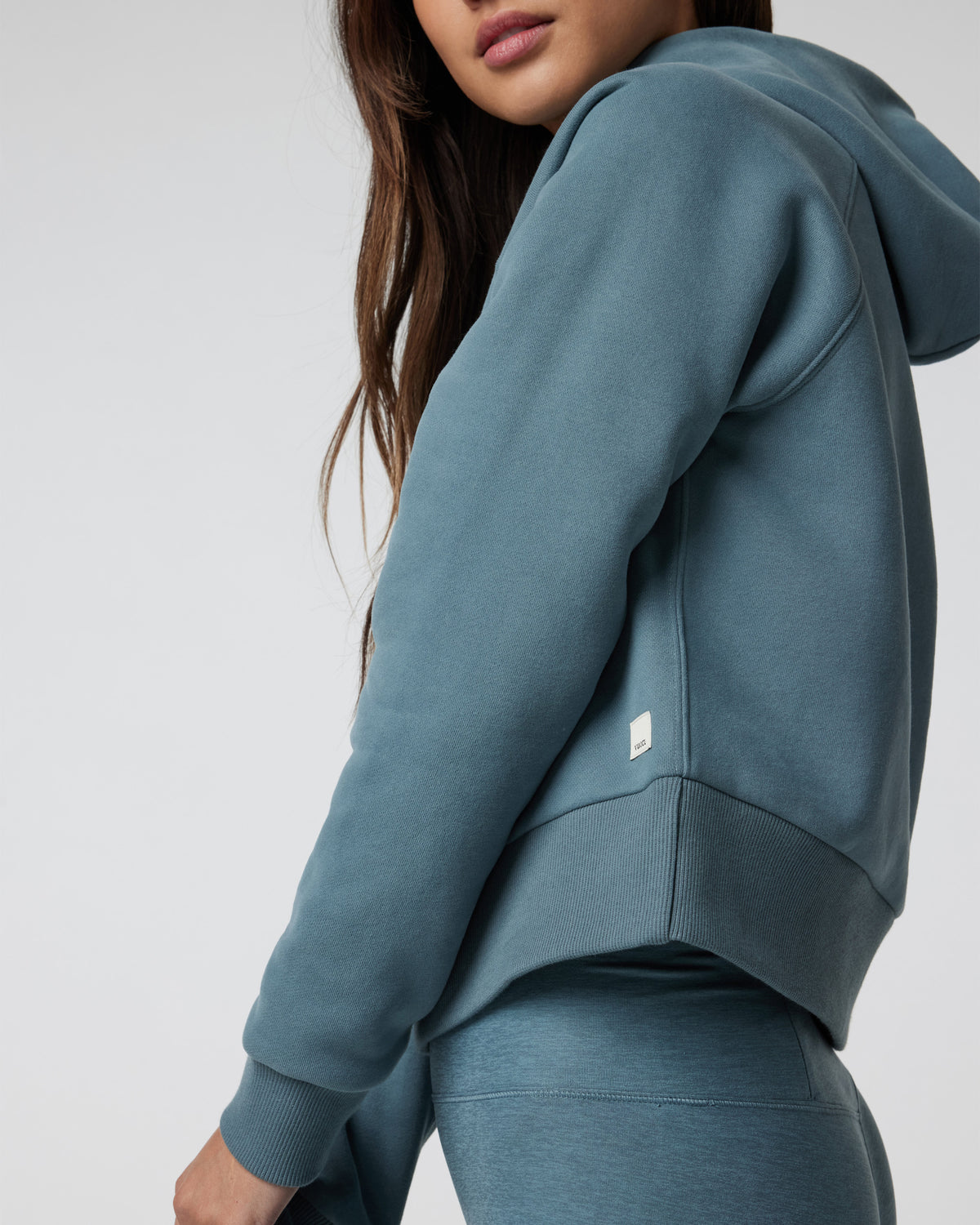 Restore Half Zip Hoodie Women's Smoke Blue Hoodie | Vuori onsale - US 9221