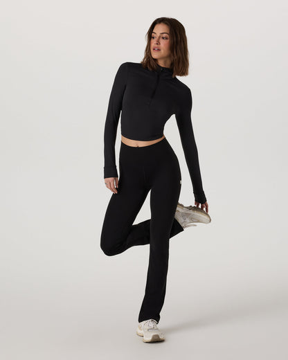 Studio Half Zip Women's Black Workout Jacket | Vuori for sale - US 6171