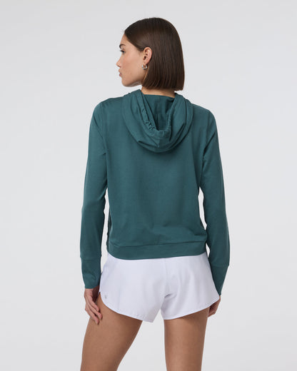 Halo Essential Hoodie Moss Heather Pullover | Vuori online - US 1563