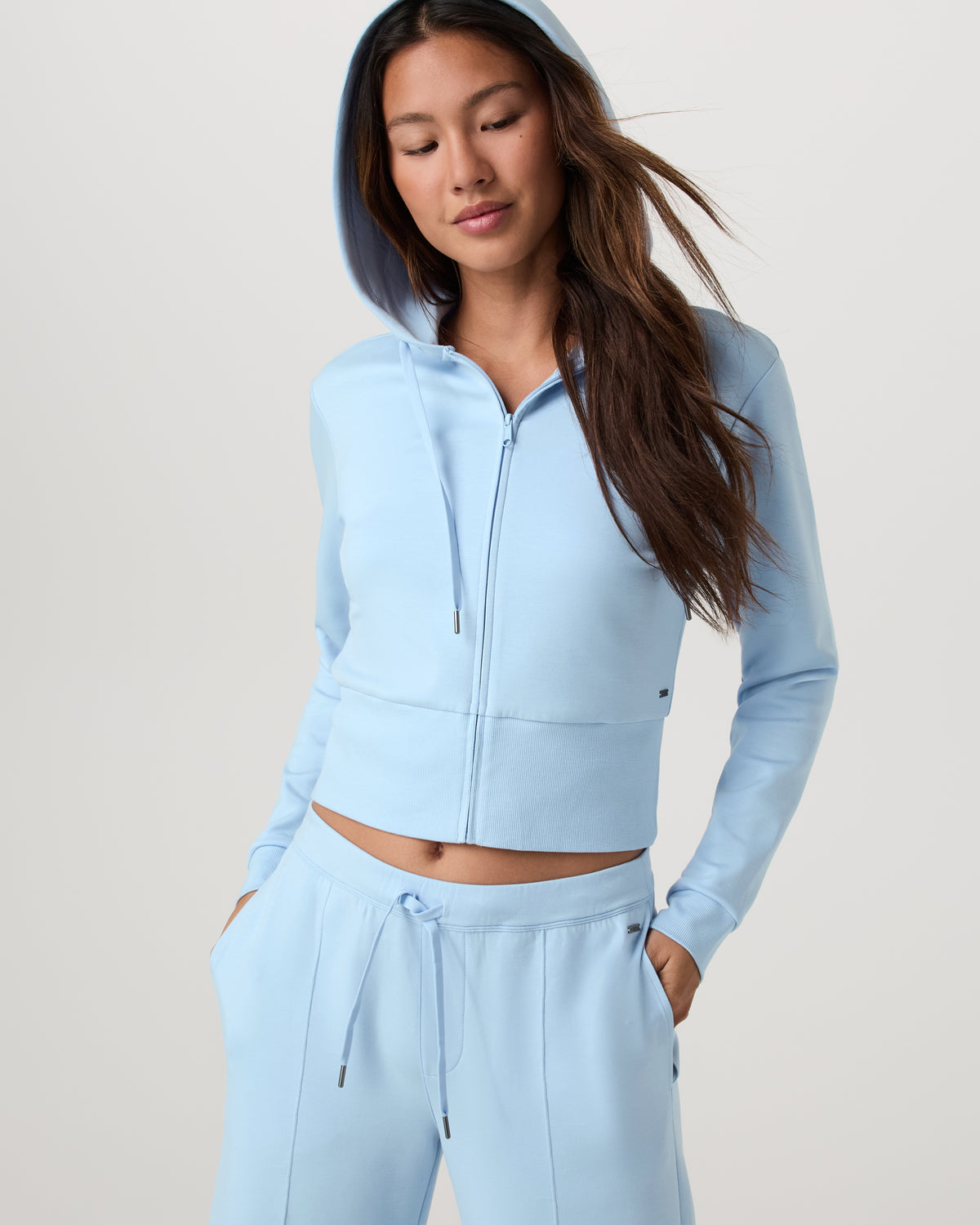 Compose Full Zip Hoodie Women's Crystal Blue Jacket | Vuori shop - US 9425