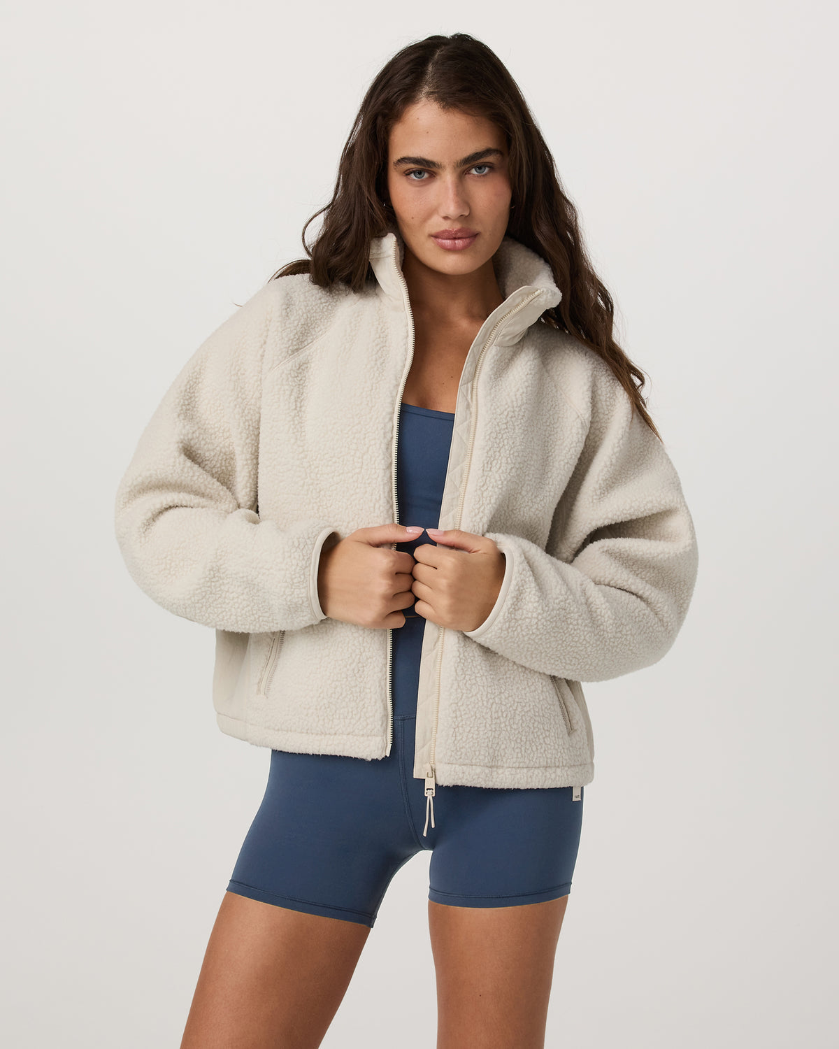 Alpine Jacket Women's Cozy Fleece Jacket in Bone | Vuori for sale - US 3500