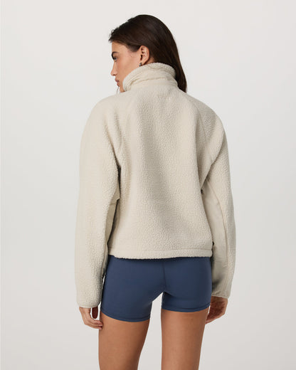 Alpine Jacket Women's Cozy Fleece Jacket in Bone | Vuori for sale - US 3500