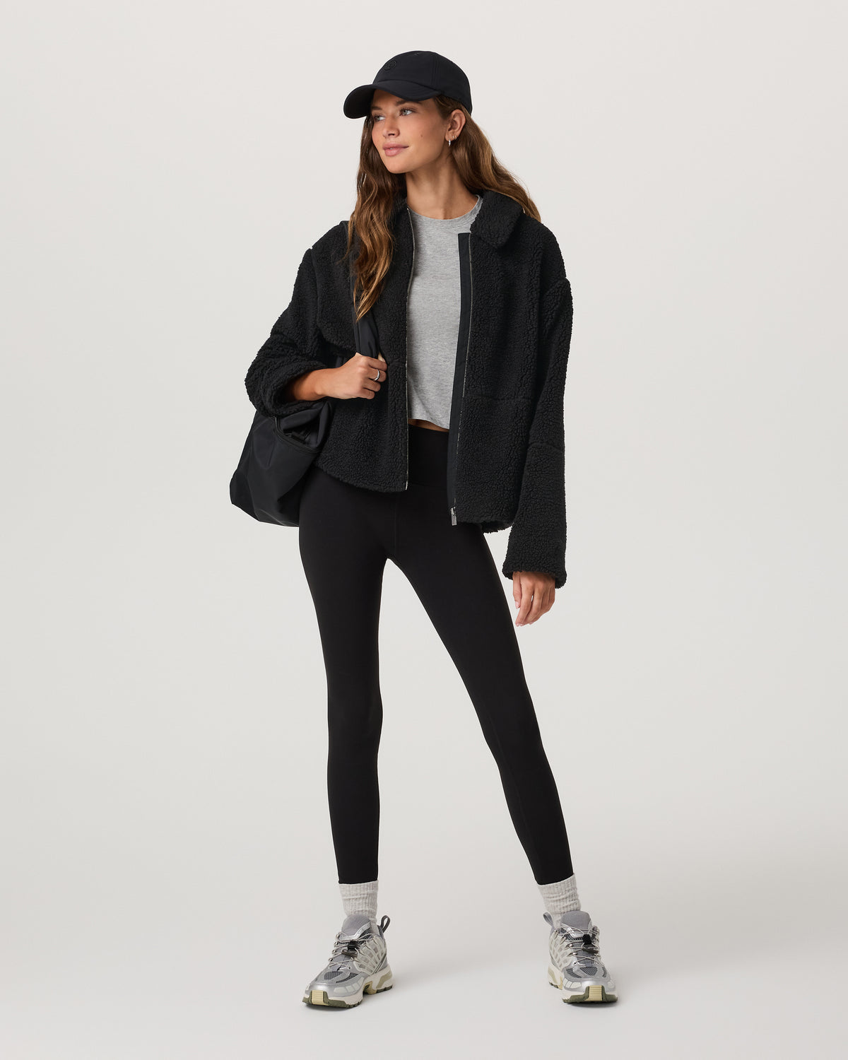 Lou Full Zip Jacket Women's Black Fleece Jacket | Vuori shop - US 1331