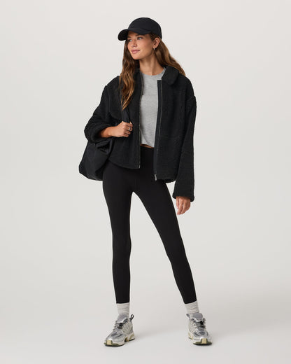 Lou Full Zip Jacket Women's Black Fleece Jacket | Vuori shop - US 1331