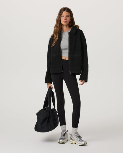 Lou Full Zip Jacket Women's Black Fleece Jacket | Vuori shop - US 1331