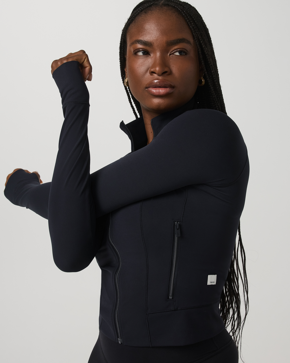 Vuori AllTheForm™ Fitness Jacket Women's Black Workout Jacket | Vuori discount - US 7308