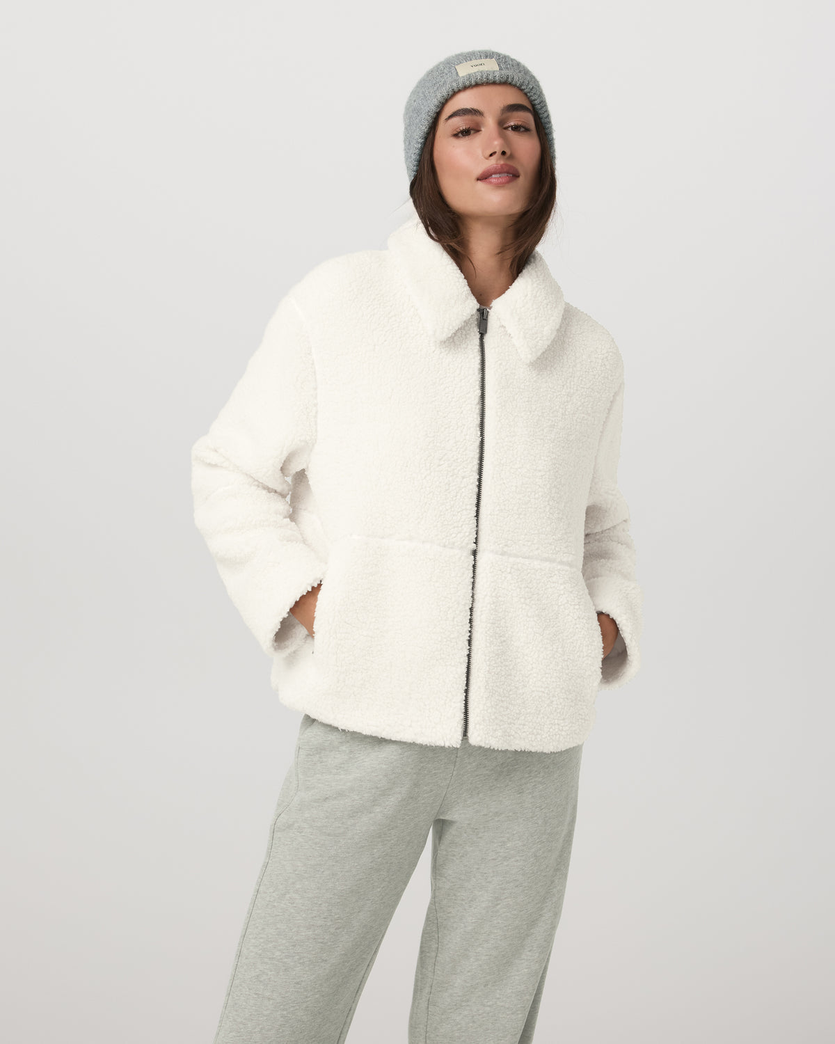 Lou Full Zip Jacket Women's Marshmallow Fleece Jacket | Vuori outlet - US 7539