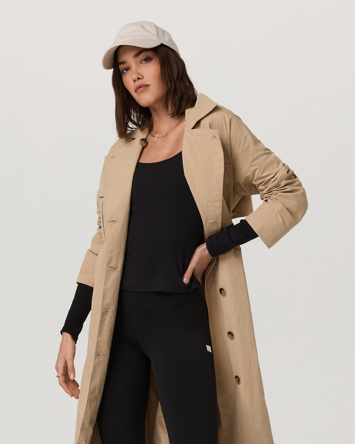 Rhodes Trench Coat Classic Women's Khaki Trench | Vuori onsale - US 6726