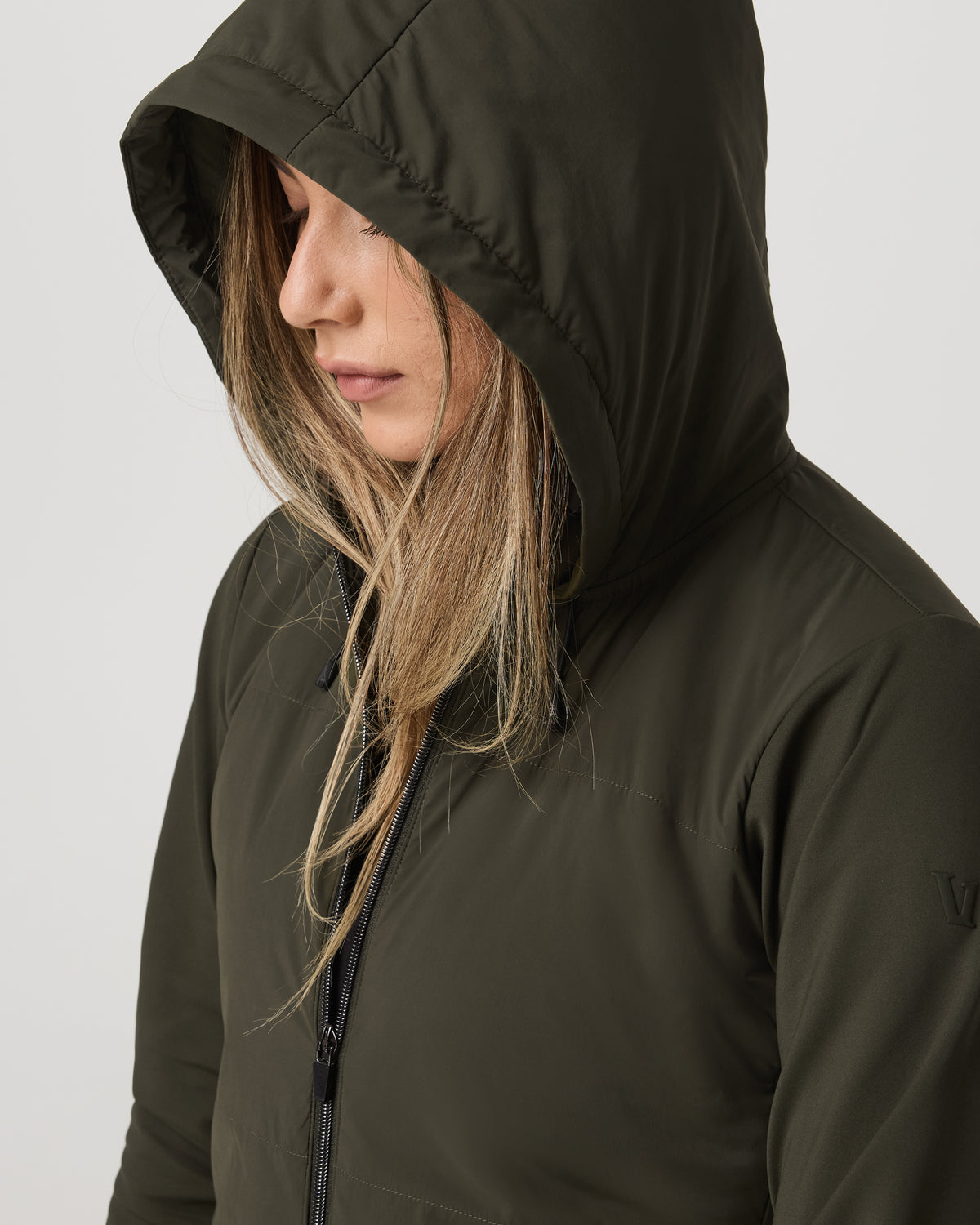 Chilled Out Full Zip Women's Olive Training Jacket | Vuori for sale - US 7638
