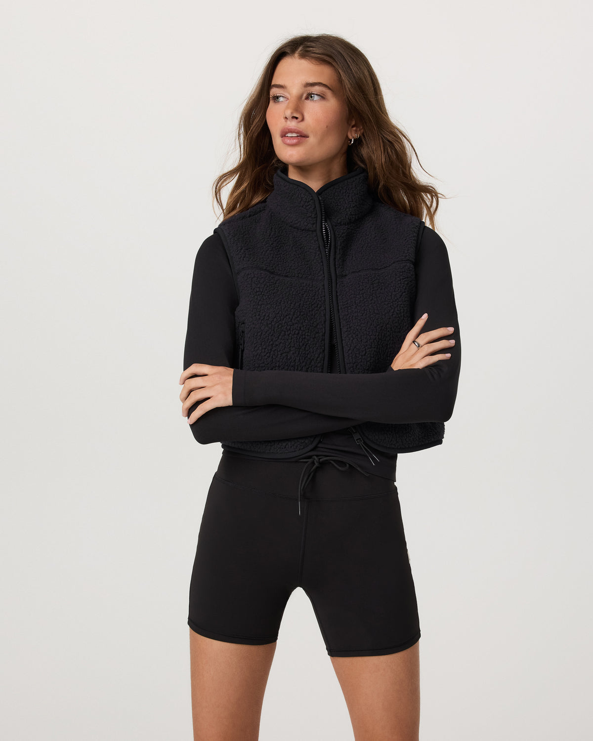 Alpine Vest Women's Black Fleece Vest | Vuori discount - US 7025