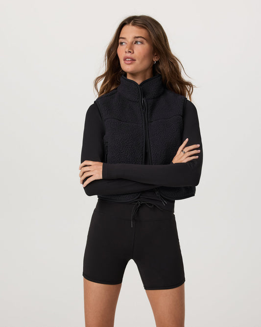 Alpine Vest Women's Black Fleece Vest | Vuori discount - US 7025