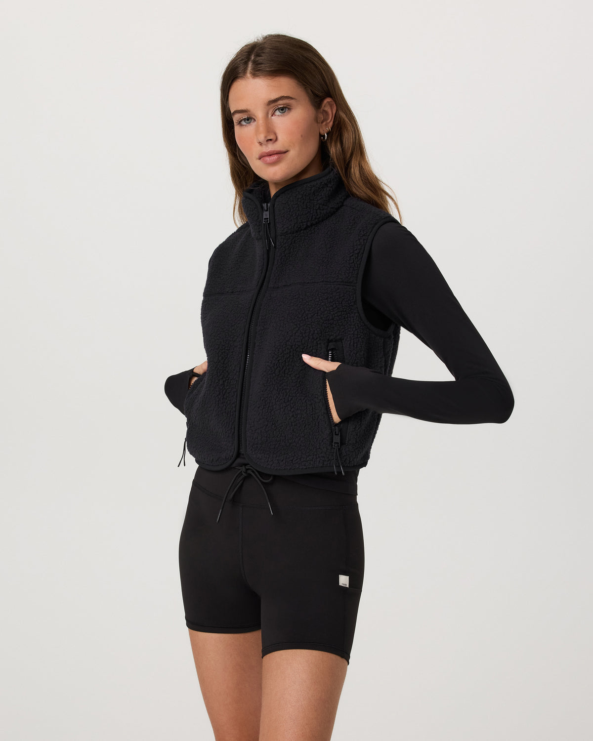 Alpine Vest Women's Black Fleece Vest | Vuori discount - US 7025