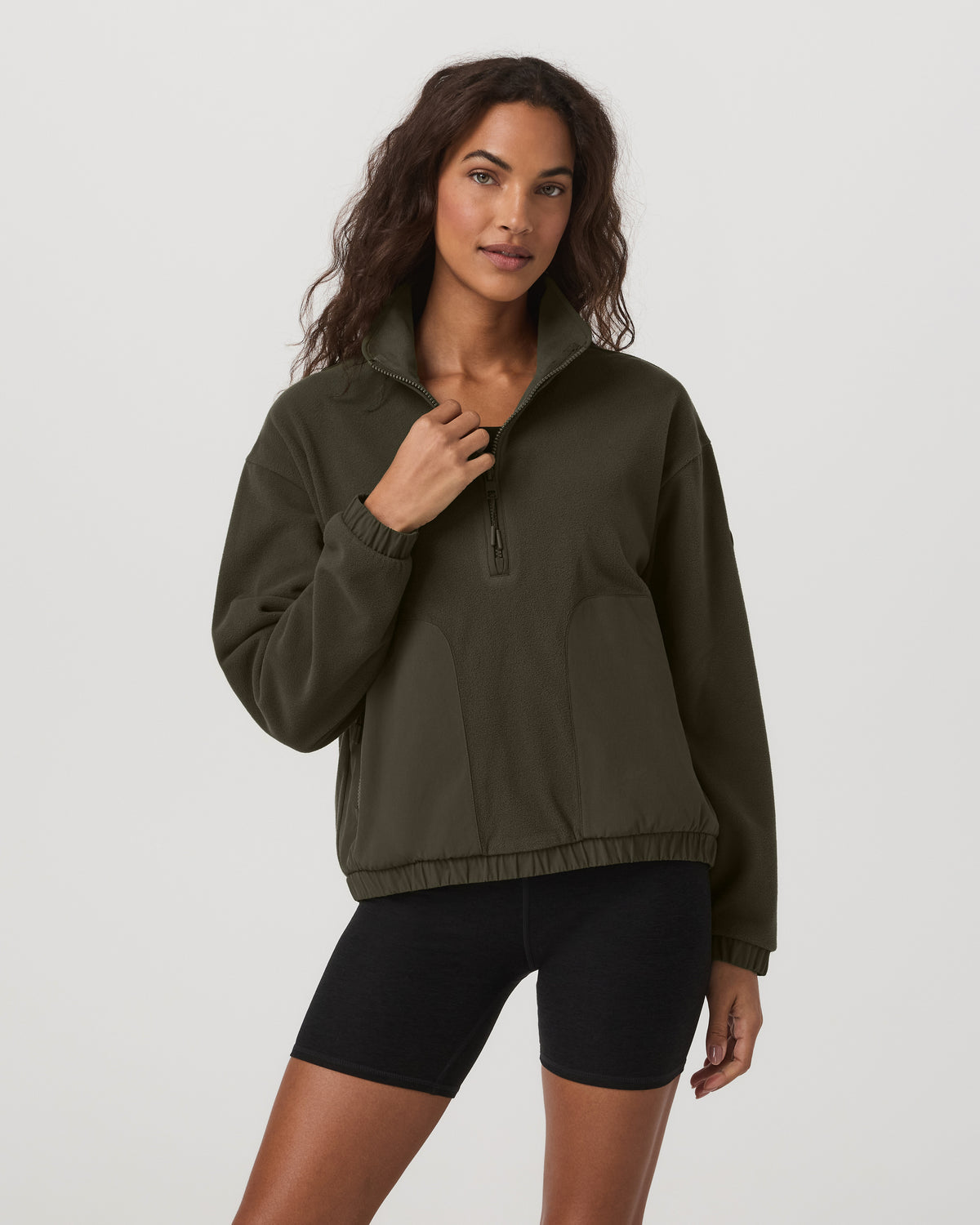 Women's Aspen Half Zip Women's Olive Pullover | Vuori shop - US 3509