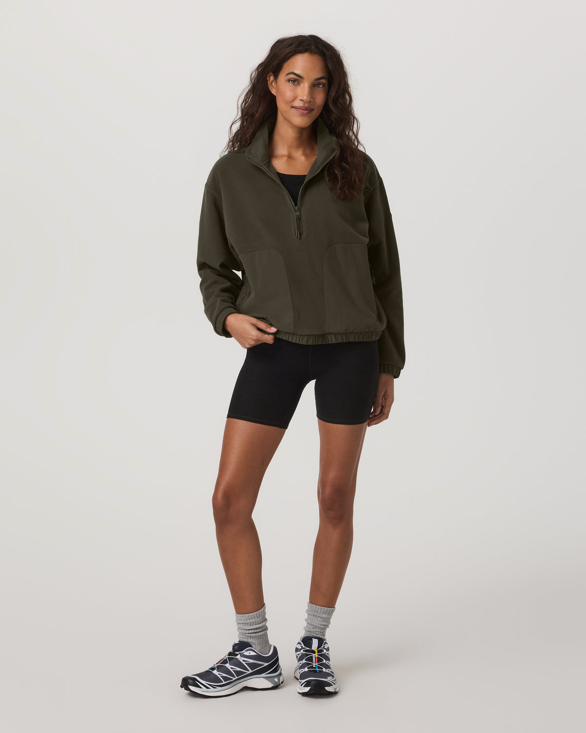 Women's Aspen Half Zip Women's Olive Pullover | Vuori shop - US 3509