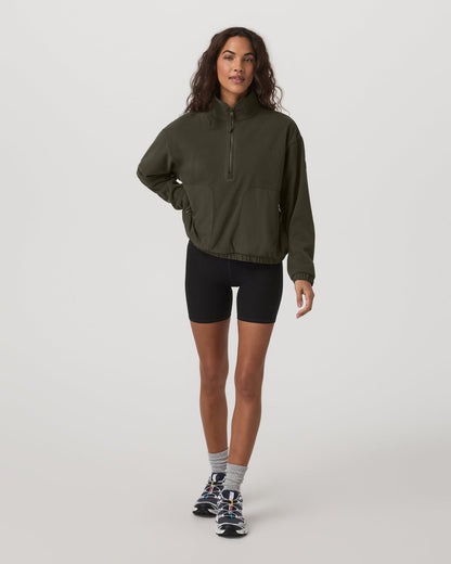 Women's Aspen Half Zip Women's Olive Pullover | Vuori shop - US 3509