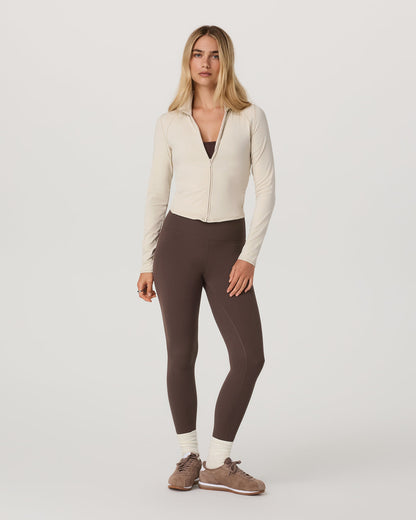 Vuori AllTheFeels™ Full Zip Women's Bone Fitness Jacket | Vuori online - US 6912