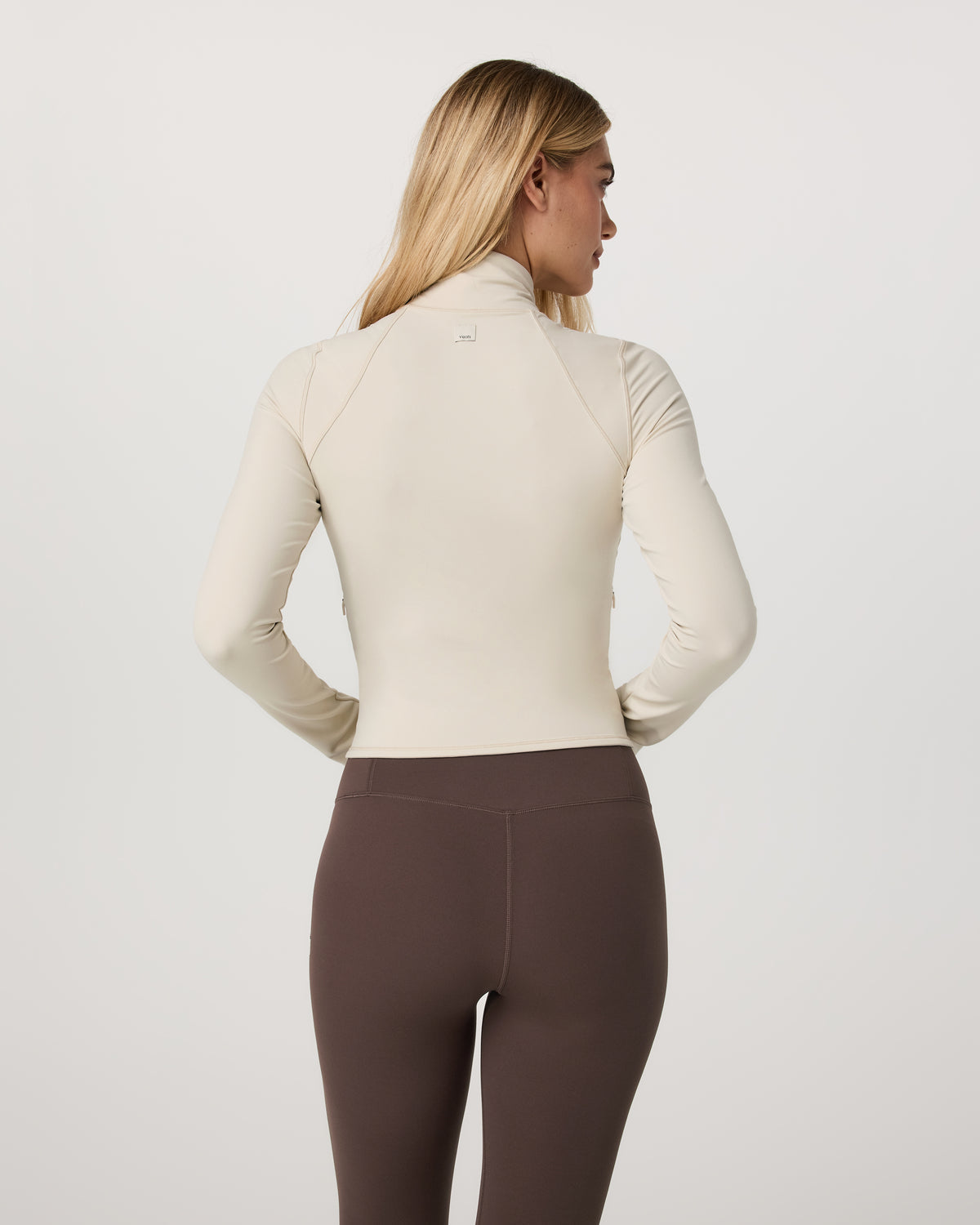 Vuori AllTheFeels™ Full Zip Women's Bone Fitness Jacket | Vuori online - US 6912