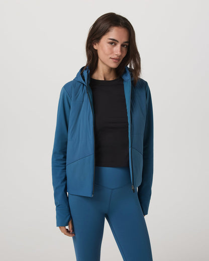 Chilled Out Full Zip Women's Lagoon Training Jacket | Vuori discount - US 1264