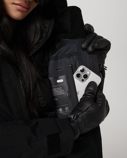 Women's Taika Snow Shell Black Ski/Board Jacket | Vuori discount - US 4539