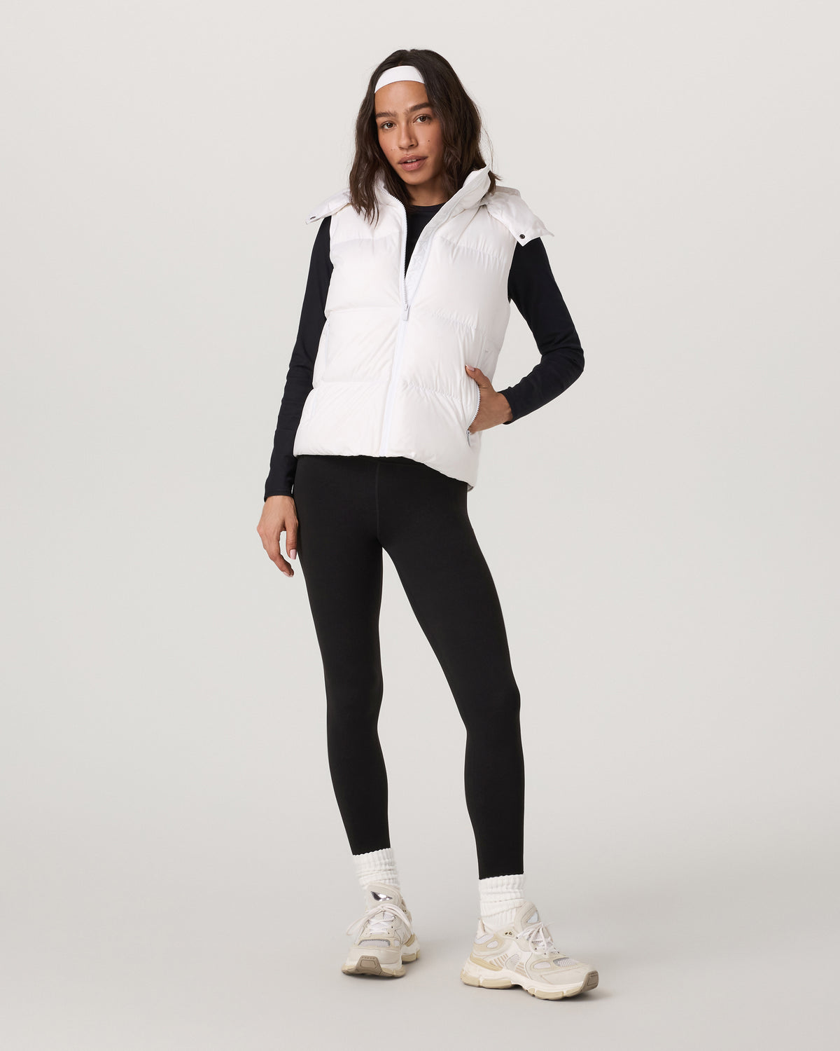Alta Down Vest Women's White Sleeveless Vest | Vuori outlet - US 4783