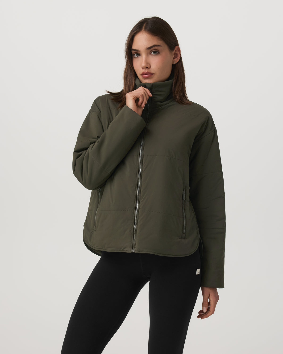 Canyon Insulated Jacket Women's Olive Full-Zip Jacket | Vuori online - US 4179