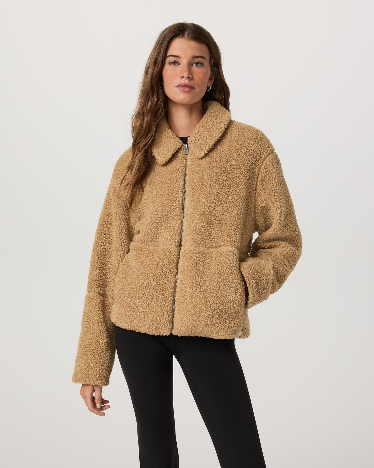 Lou Full Zip Jacket Women's Butterscotch Fleece Jacket | Vuori outlet - US 2292