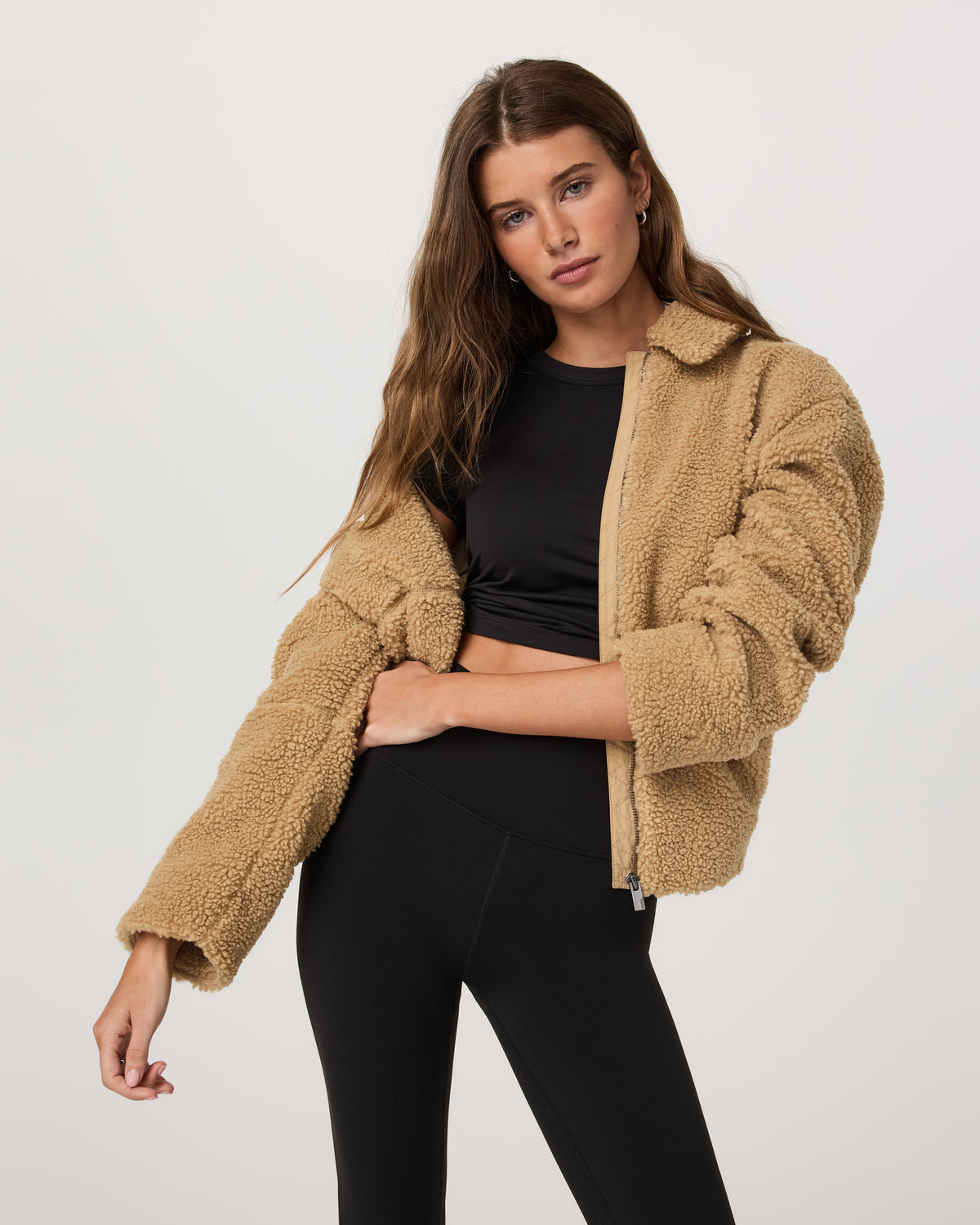 Lou Full Zip Jacket Women's Butterscotch Fleece Jacket | Vuori outlet - US 2292