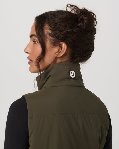 Canyon Insulated Vest Women's Olive Lightweight Vest | Vuori shop - US 3959