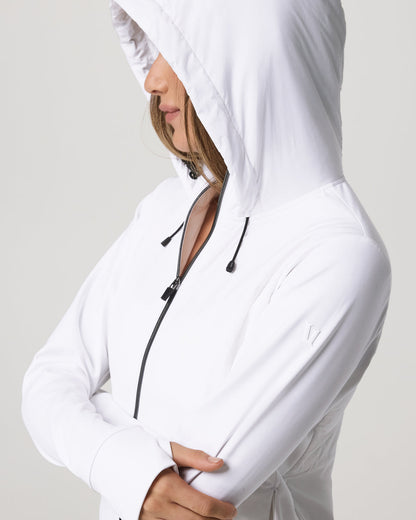 Chilled Out Full Zip Women's White Training Jacket | Vuori onsale - US 7453