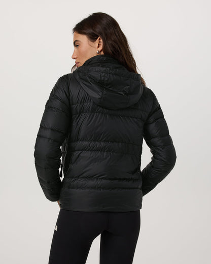 Women's Coordinate Packable Down Jacket Black Zip Up | Vuori for sale - US 5365