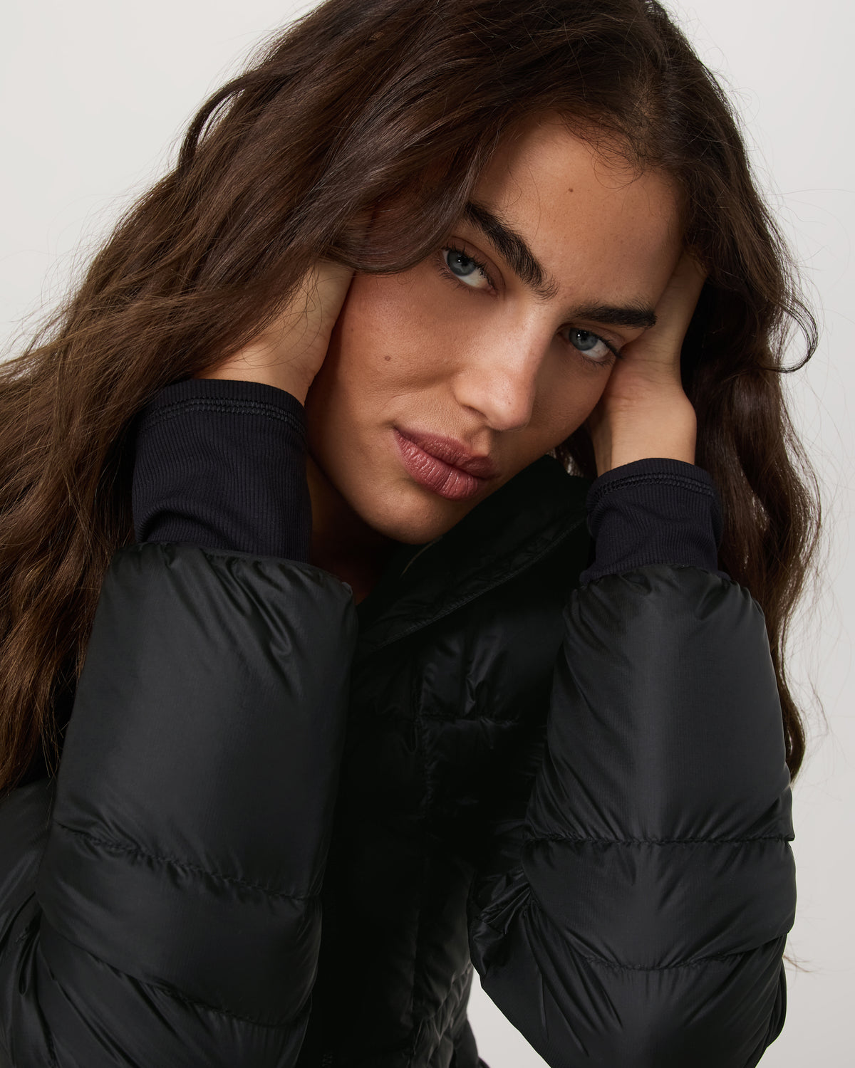 Women's Coordinate Packable Down Jacket Black Zip Up | Vuori for sale - US 5365