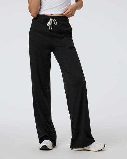 Halo Essential Wideleg Black Heather Pants | Vuori online - US 7948