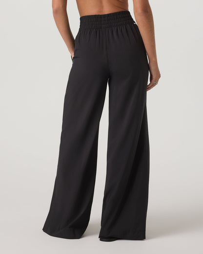 Villa Wideleg Black Lightweight Wide Leg Pants | Vuori shop - US 6460