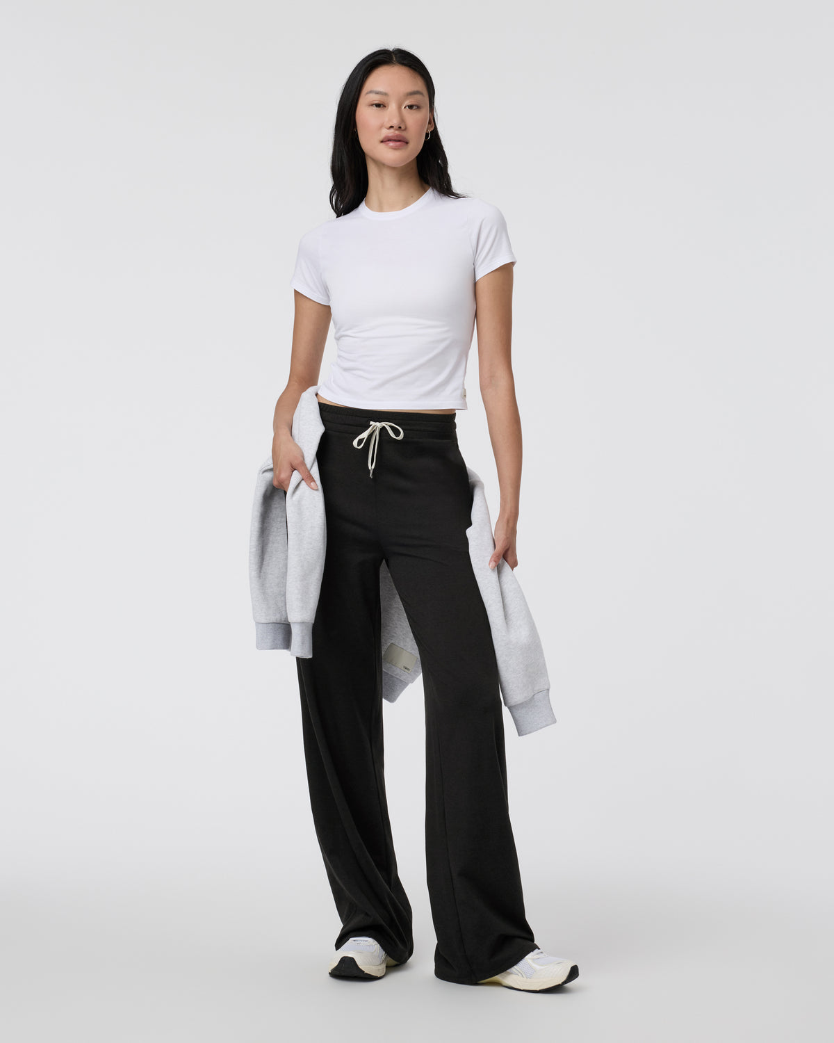Halo Essential Wideleg - Long Black Heather | Vuori online - US 3597
